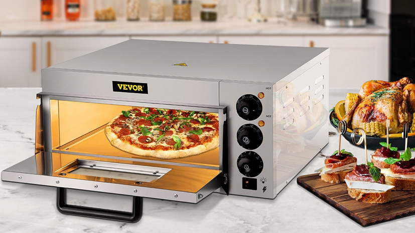 Electric Pizza Toaster Oven With Pizza Drawer Stainless Steel